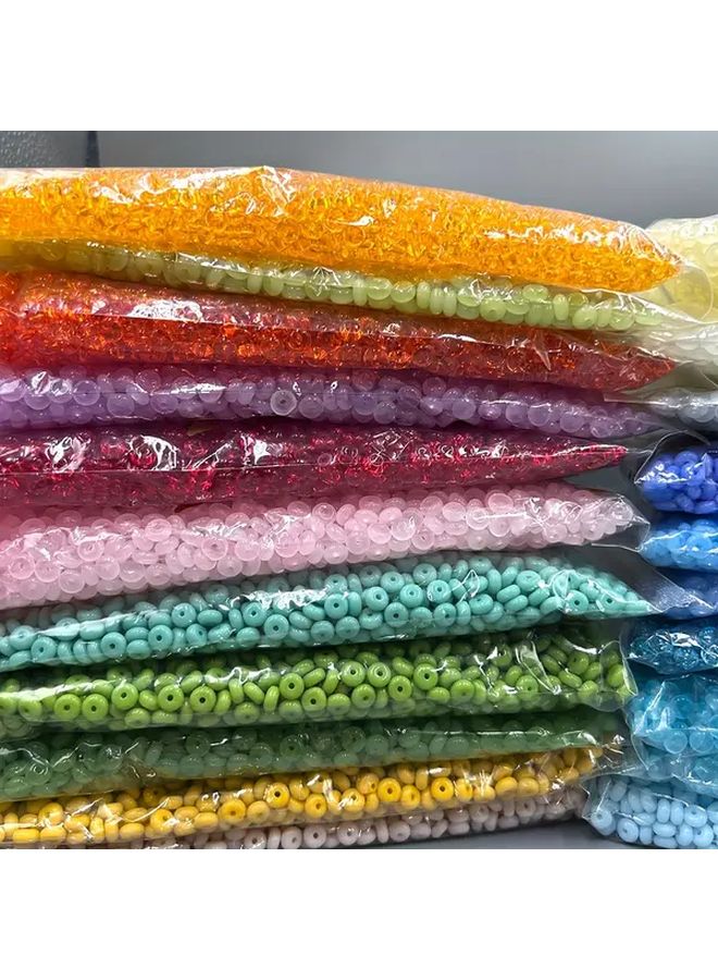 850pcs 3x6mm Abacus Beads Y019 Color 150g Craft Beads For Bracelet Making Kit - Image 2